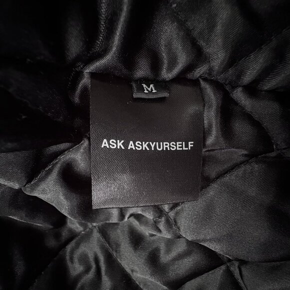 ASK YURSELF Banned Varsity Jacket Black White Men’s M Unisex Women’s XL Academia - Picture 14 of 16